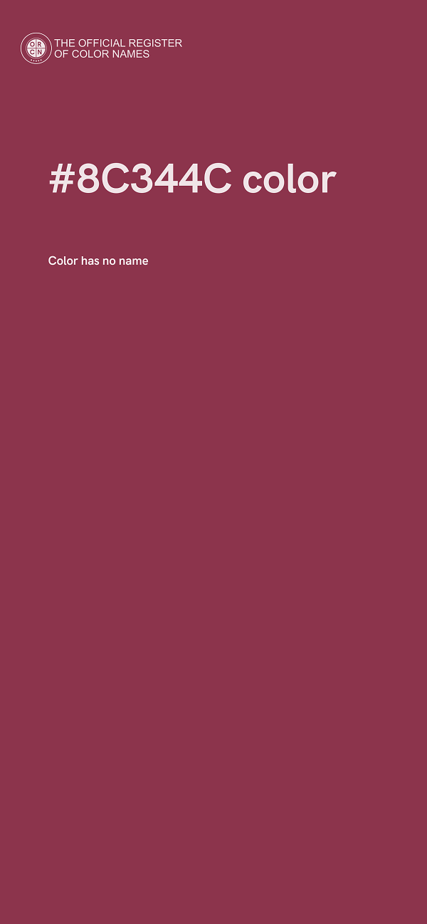 #8C344C color image