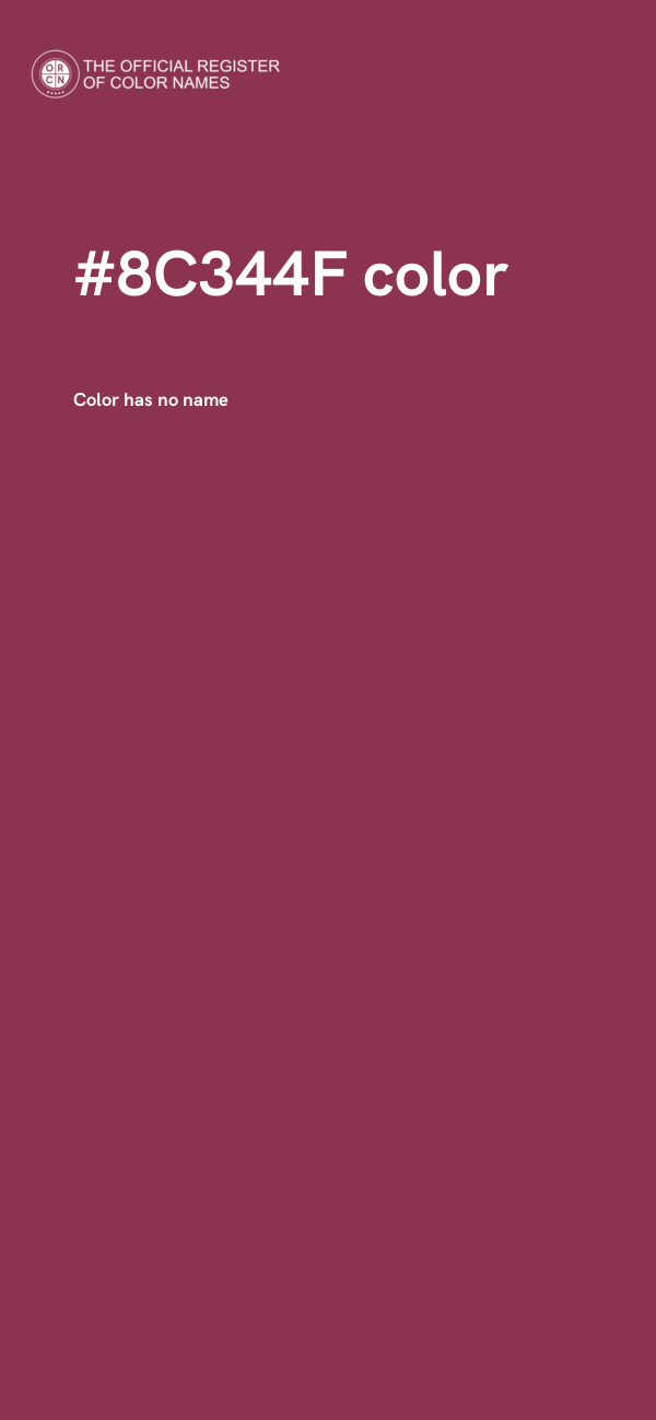 #8C344F color image