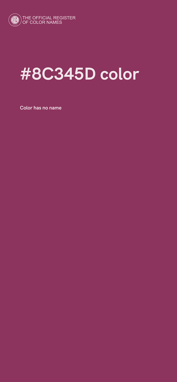 #8C345D color image