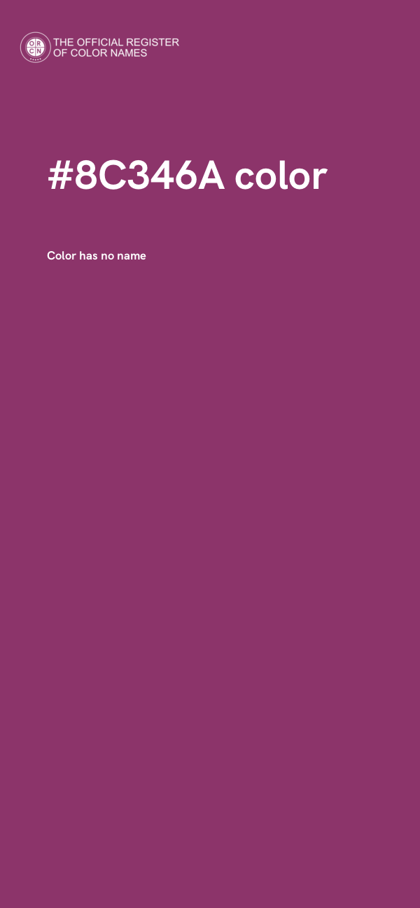 #8C346A color image