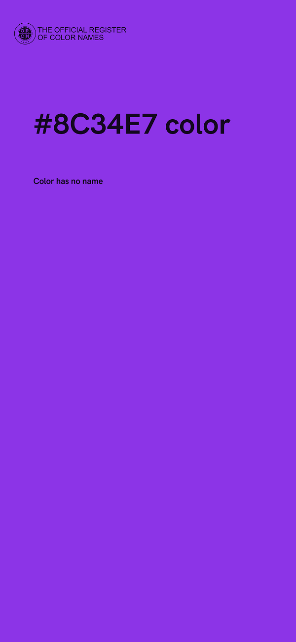 #8C34E7 color image