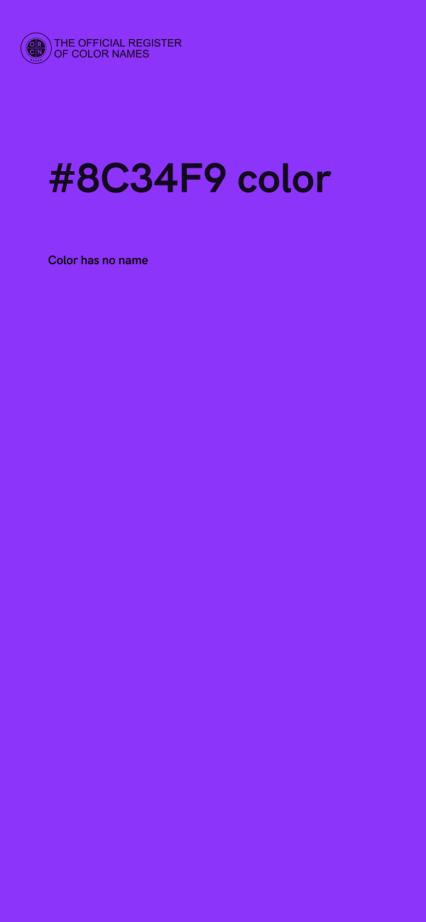 #8C34F9 color image