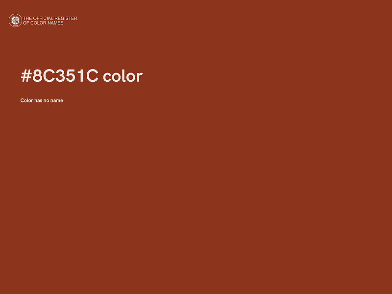 #8C351C color image