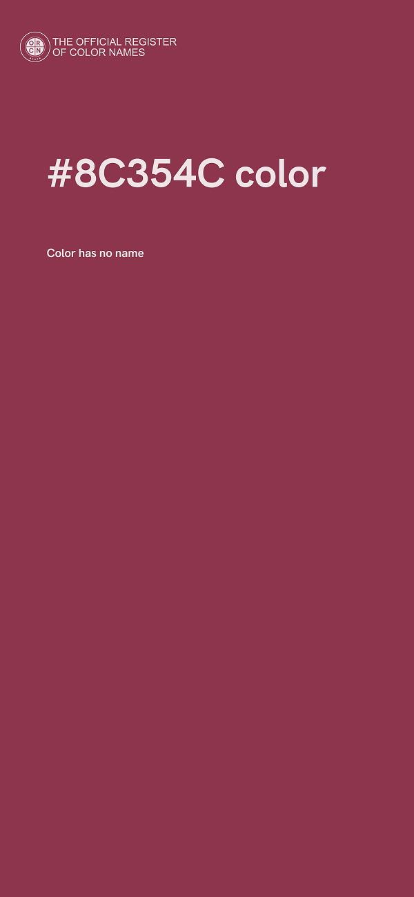 #8C354C color image