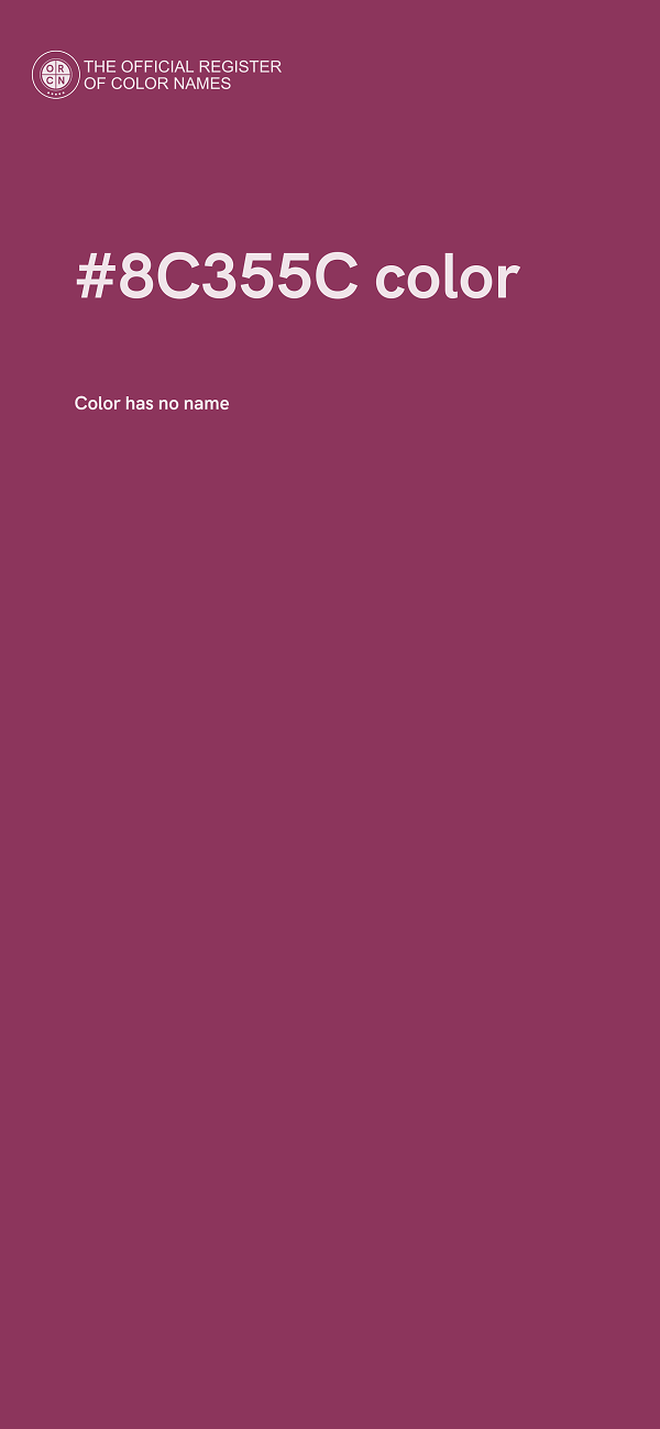#8C355C color image