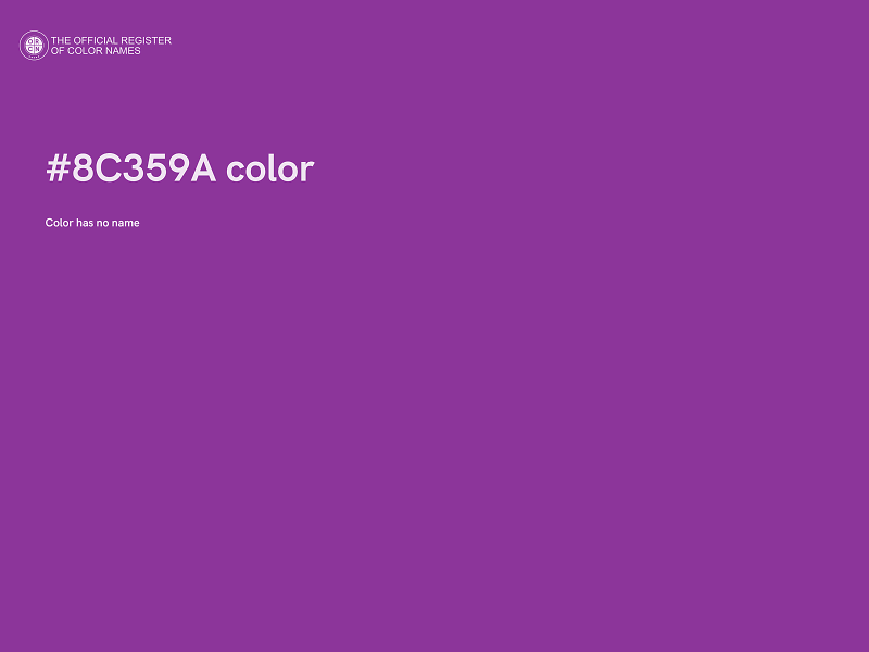 #8C359A color image