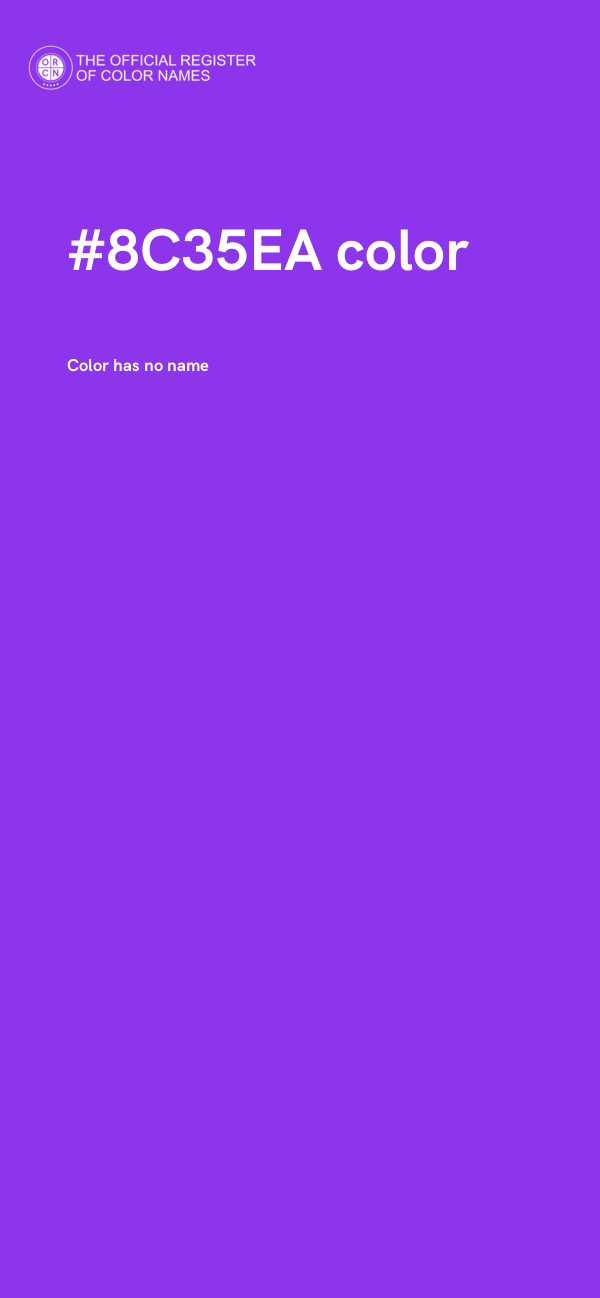 #8C35EA color image