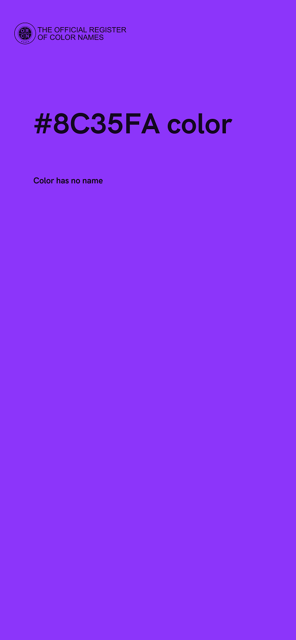 #8C35FA color image