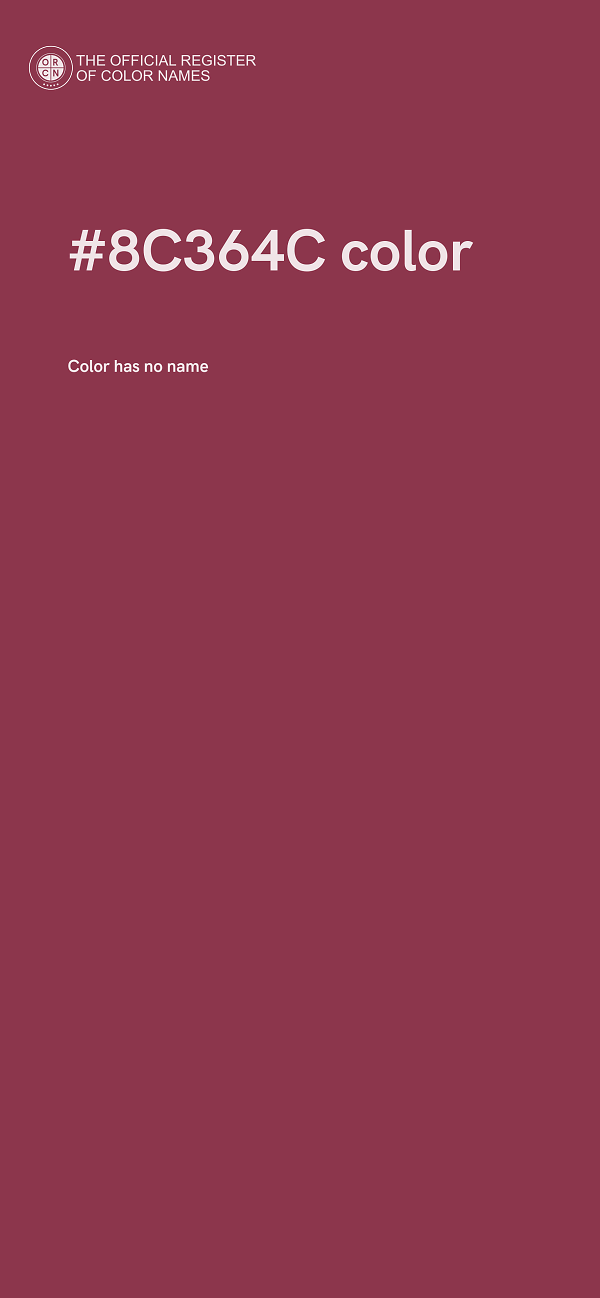 #8C364C color image