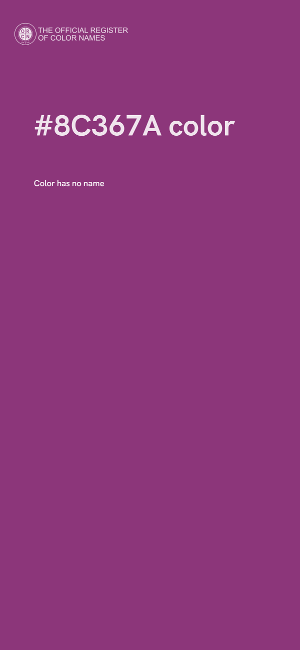 #8C367A color image