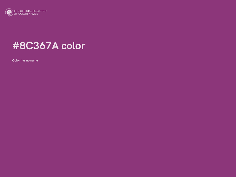 #8C367A color image