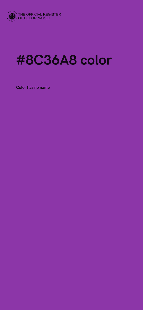 #8C36A8 color image