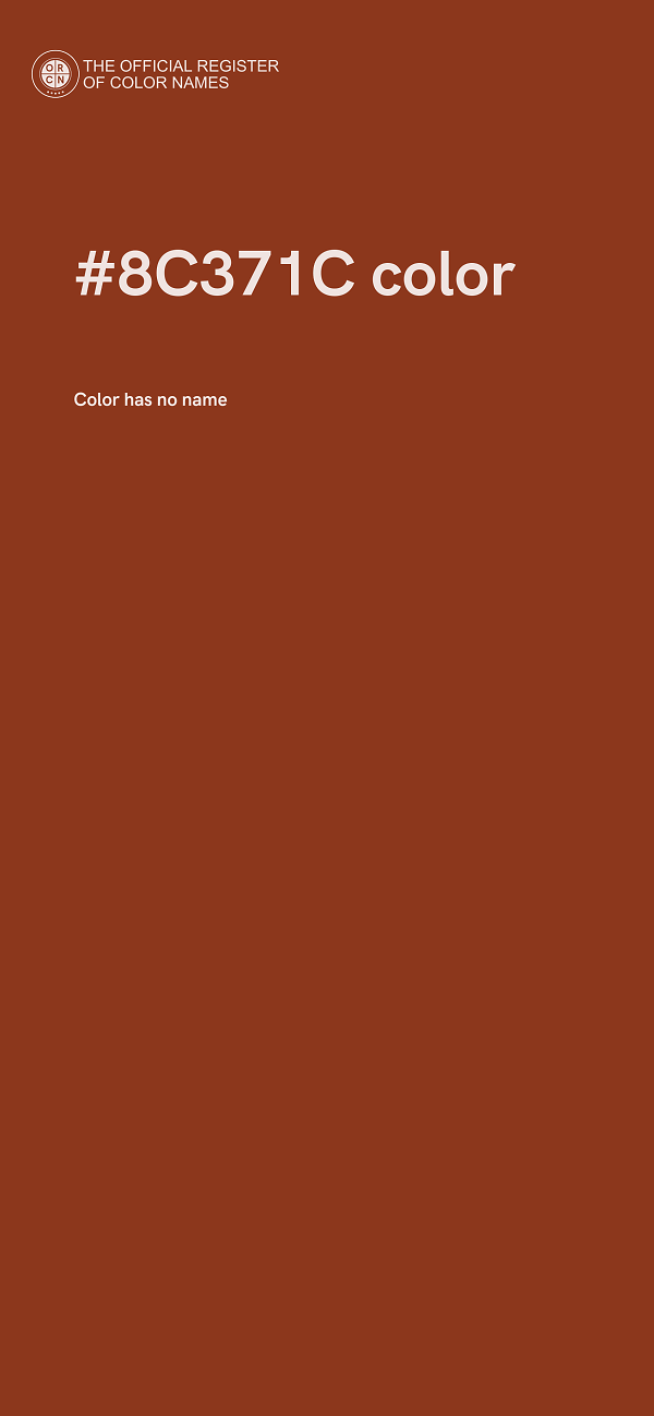#8C371C color image