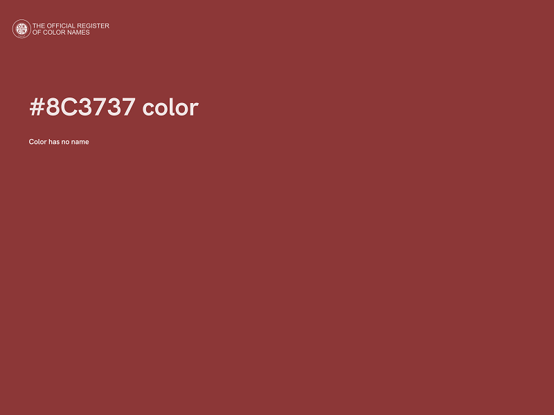 #8C3737 color image