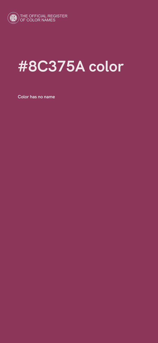#8C375A color image