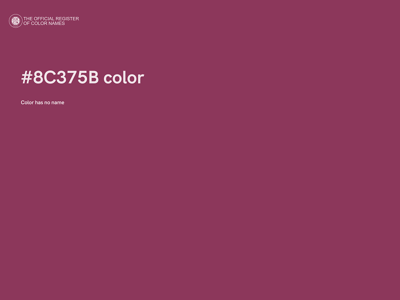 #8C375B color image