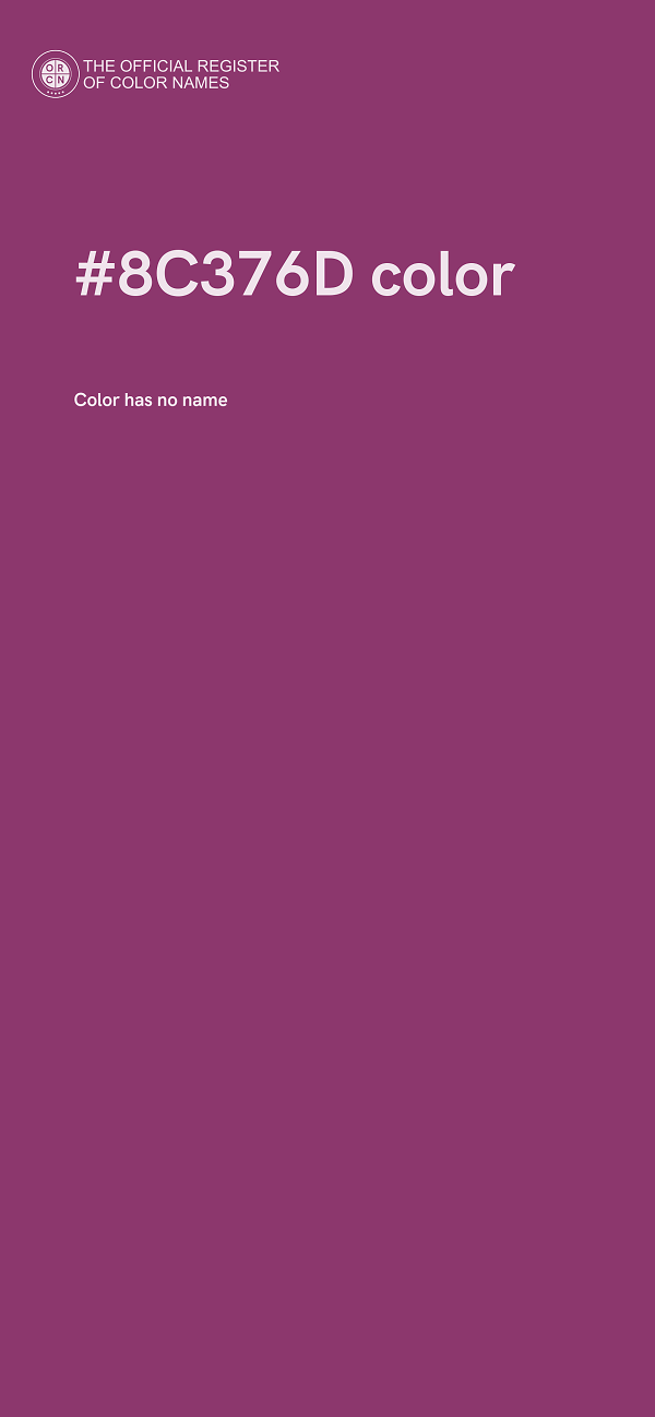 #8C376D color image