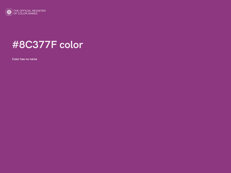 #8C377F color image