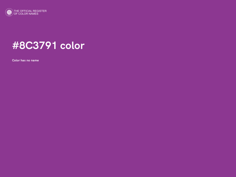 #8C3791 color image