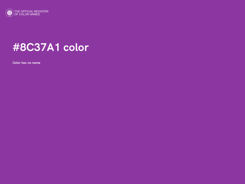 #8C37A1 color image