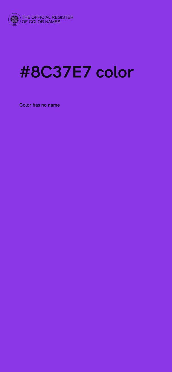 #8C37E7 color image