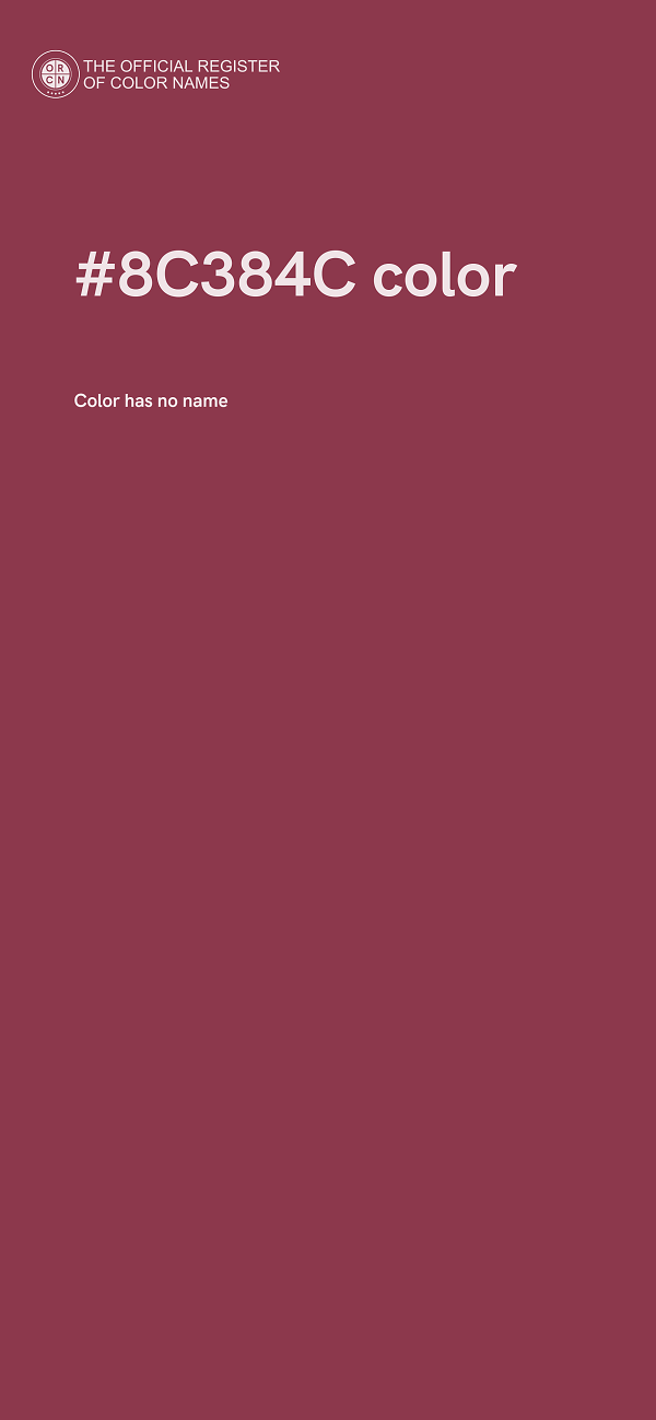 #8C384C color image