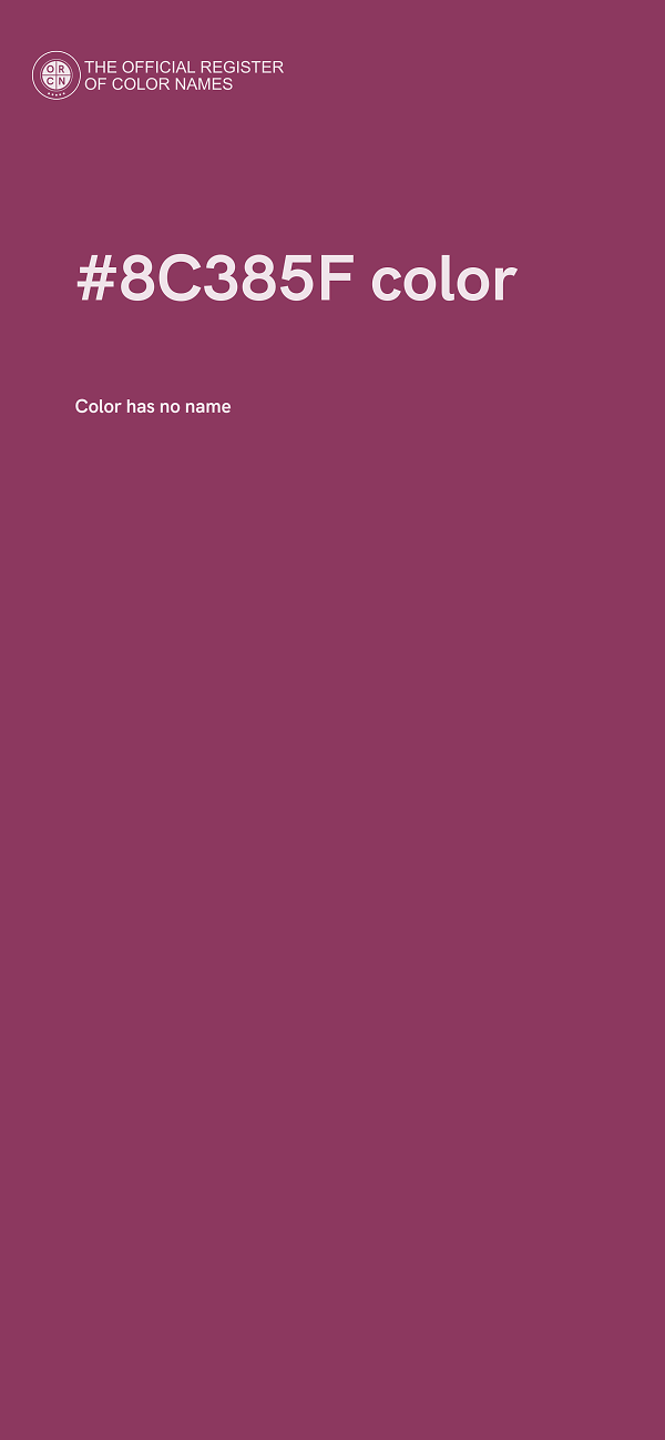 #8C385F color image