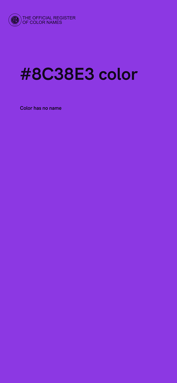 #8C38E3 color image