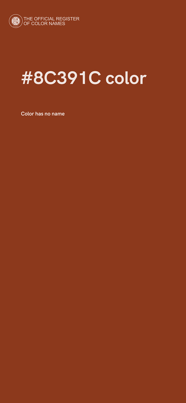 #8C391C color image