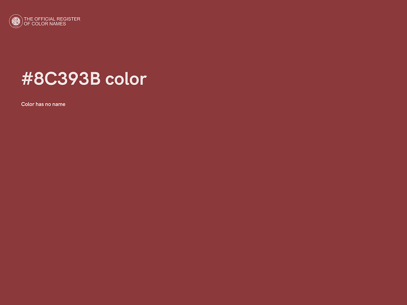 #8C393B color image