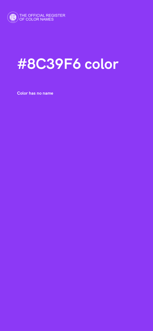 #8C39F6 color image