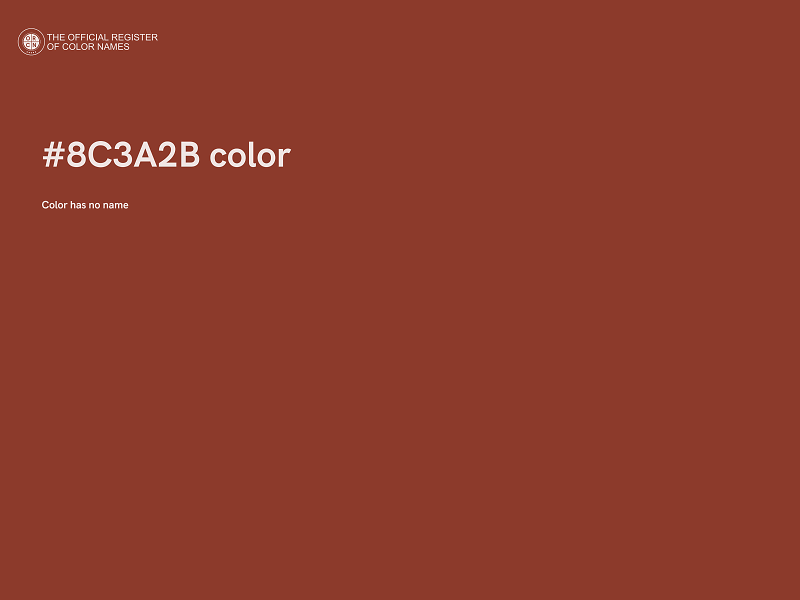 #8C3A2B color image