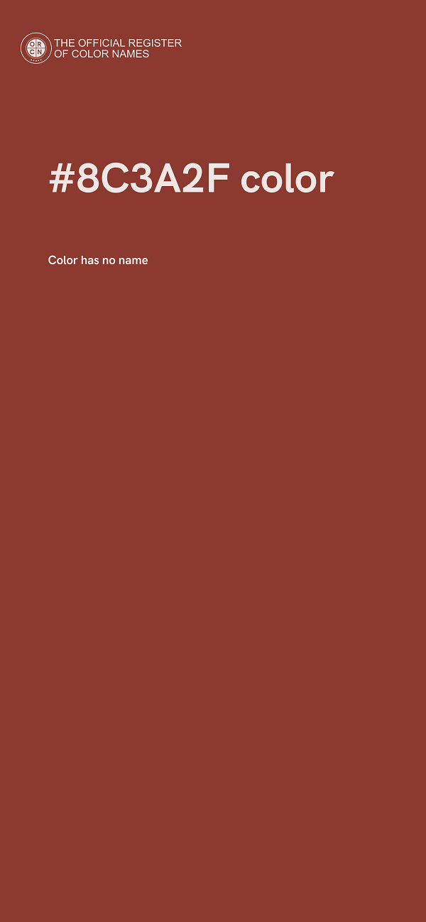 #8C3A2F color image