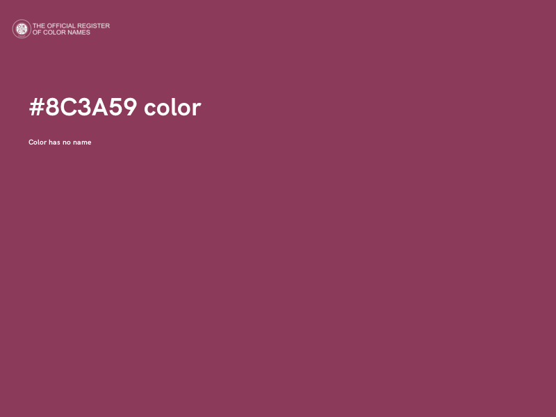 #8C3A59 color image