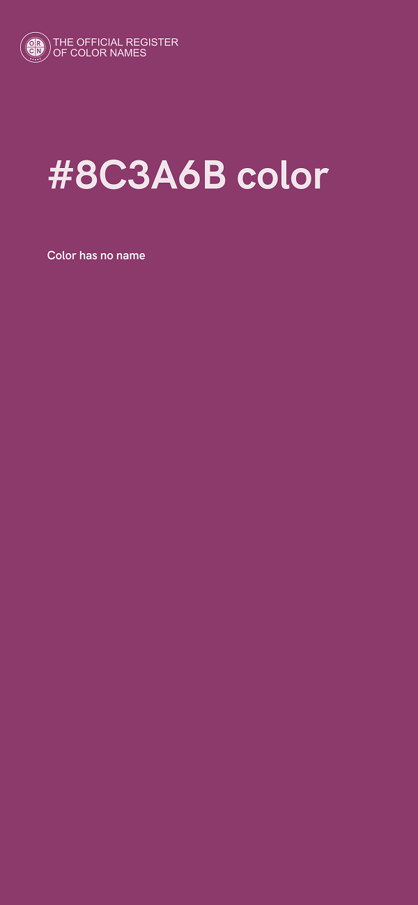 #8C3A6B color image