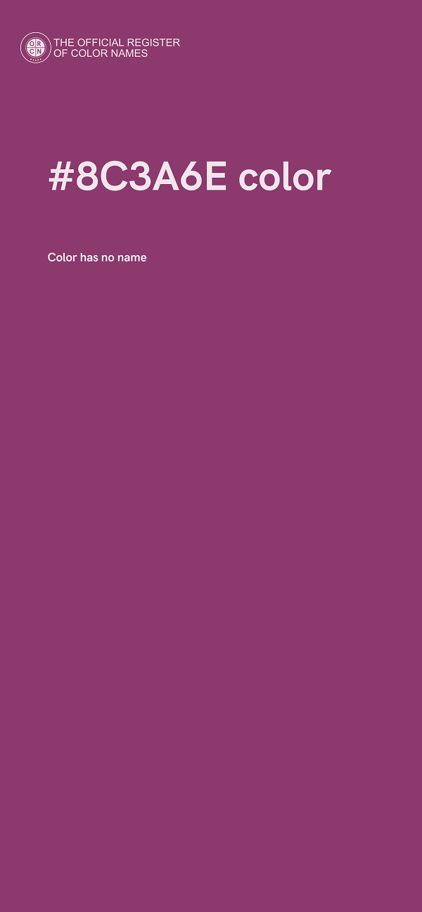 #8C3A6E color image