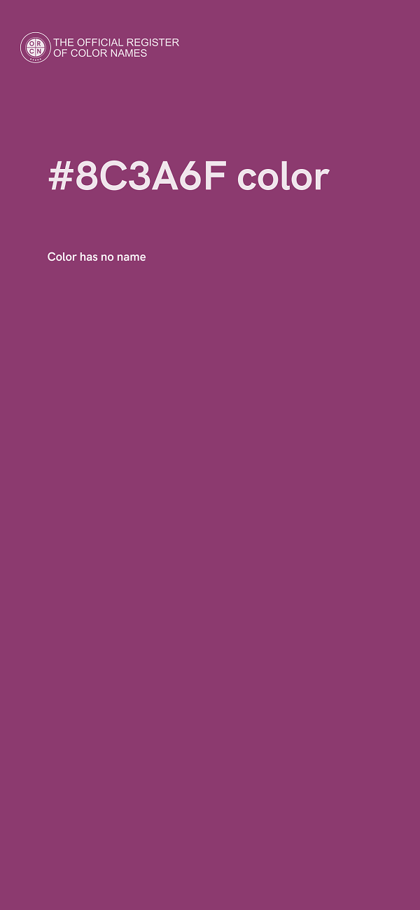#8C3A6F color image