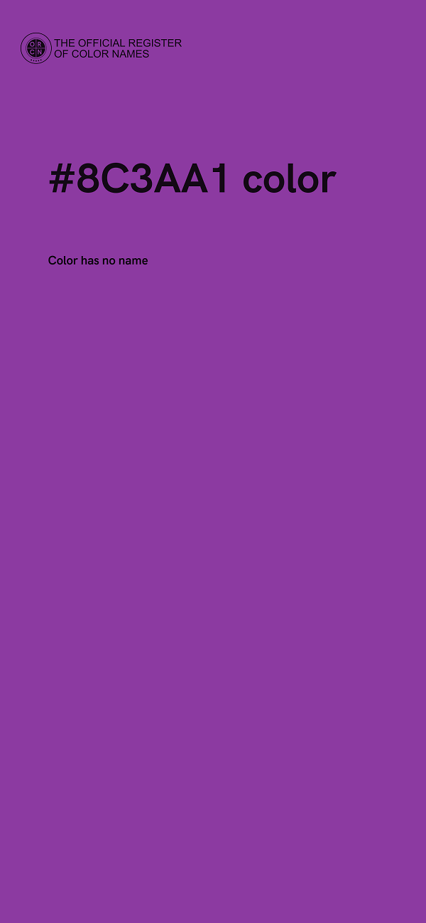#8C3AA1 color image