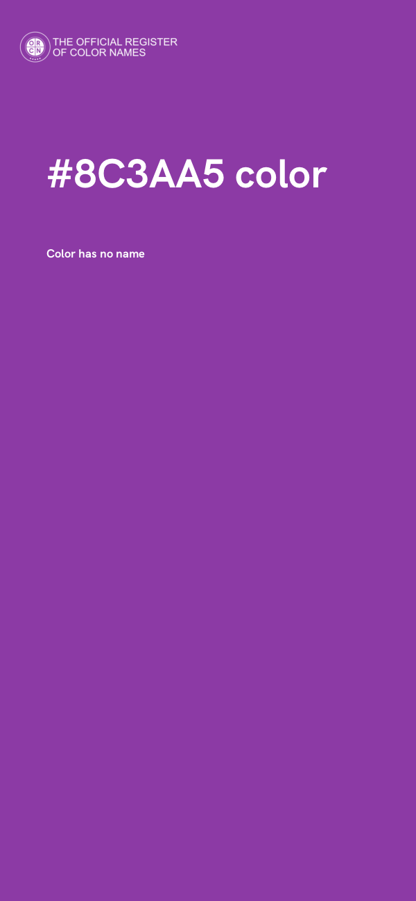 #8C3AA5 color image