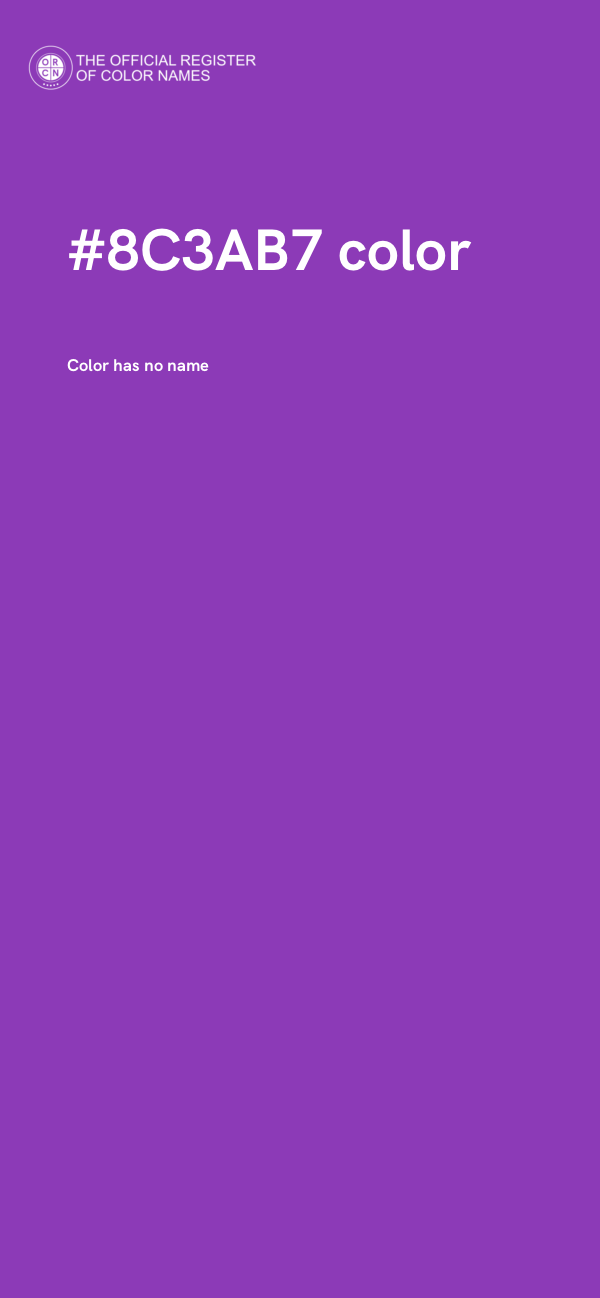 #8C3AB7 color image