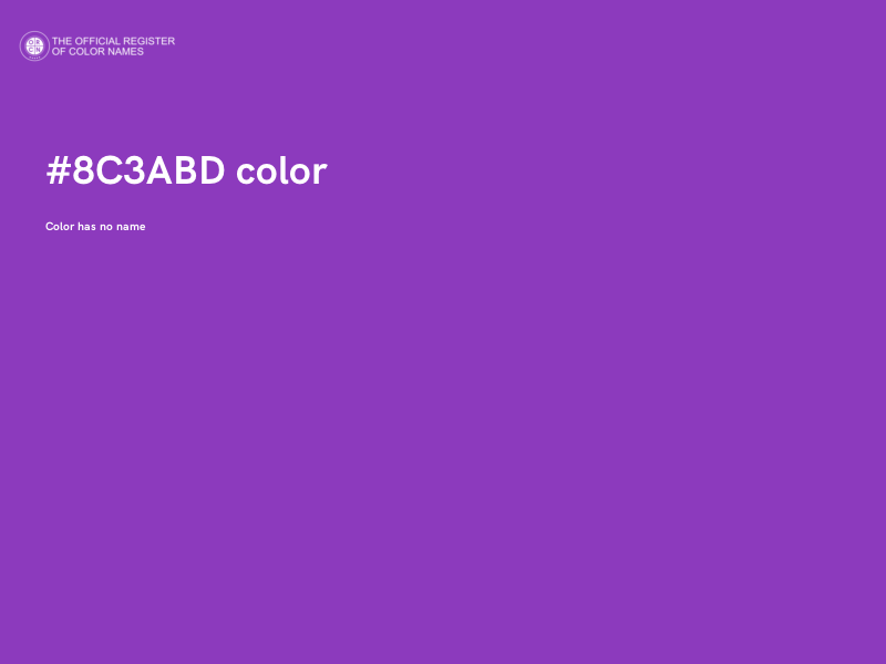 #8C3ABD color image