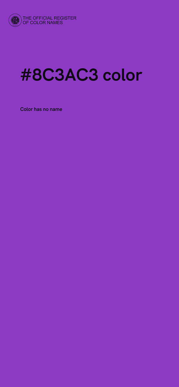 #8C3AC3 color image