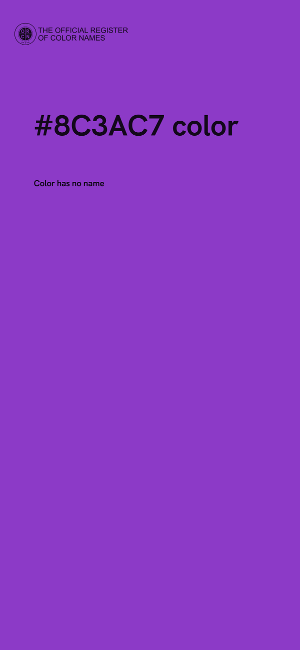 #8C3AC7 color image