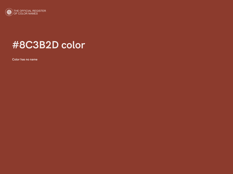 #8C3B2D color image