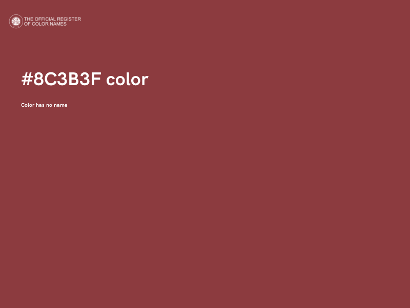 #8C3B3F color image