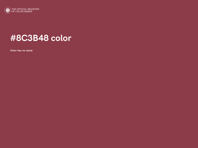 #8C3B48 color image