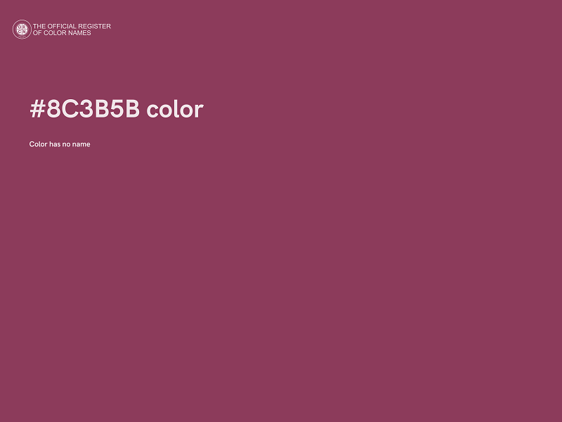 #8C3B5B color image