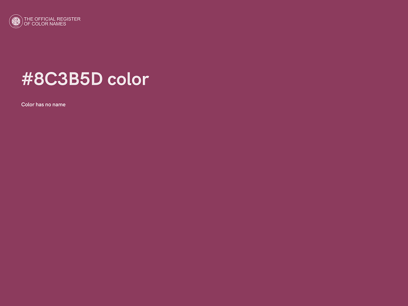 #8C3B5D color image