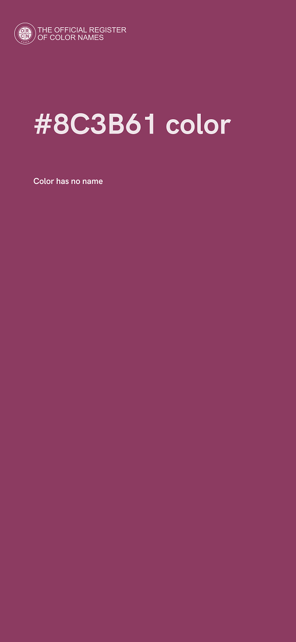 #8C3B61 color image