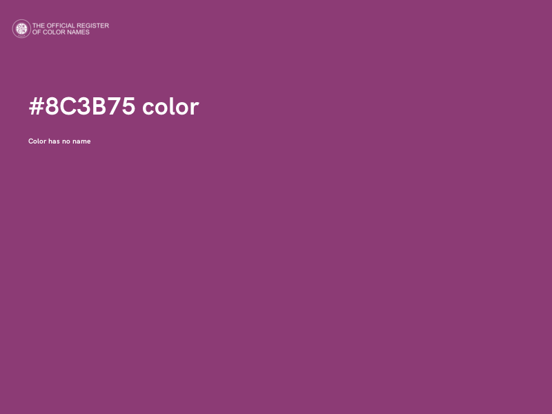 #8C3B75 color image